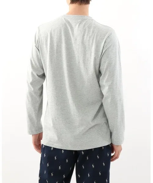 Футболка с длинным рукавом Polo Ralph Lauren из органического хлопка, черная — фото 3
