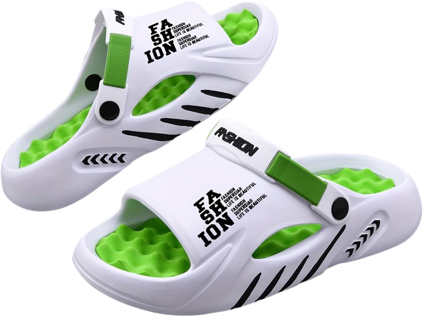 

Мужские модные сандалии Hhhchpm - повседневные спортивные сандалии на легкой подошве, удобные, из долговечного материала EVA, для летнего отдыха на улице, белый