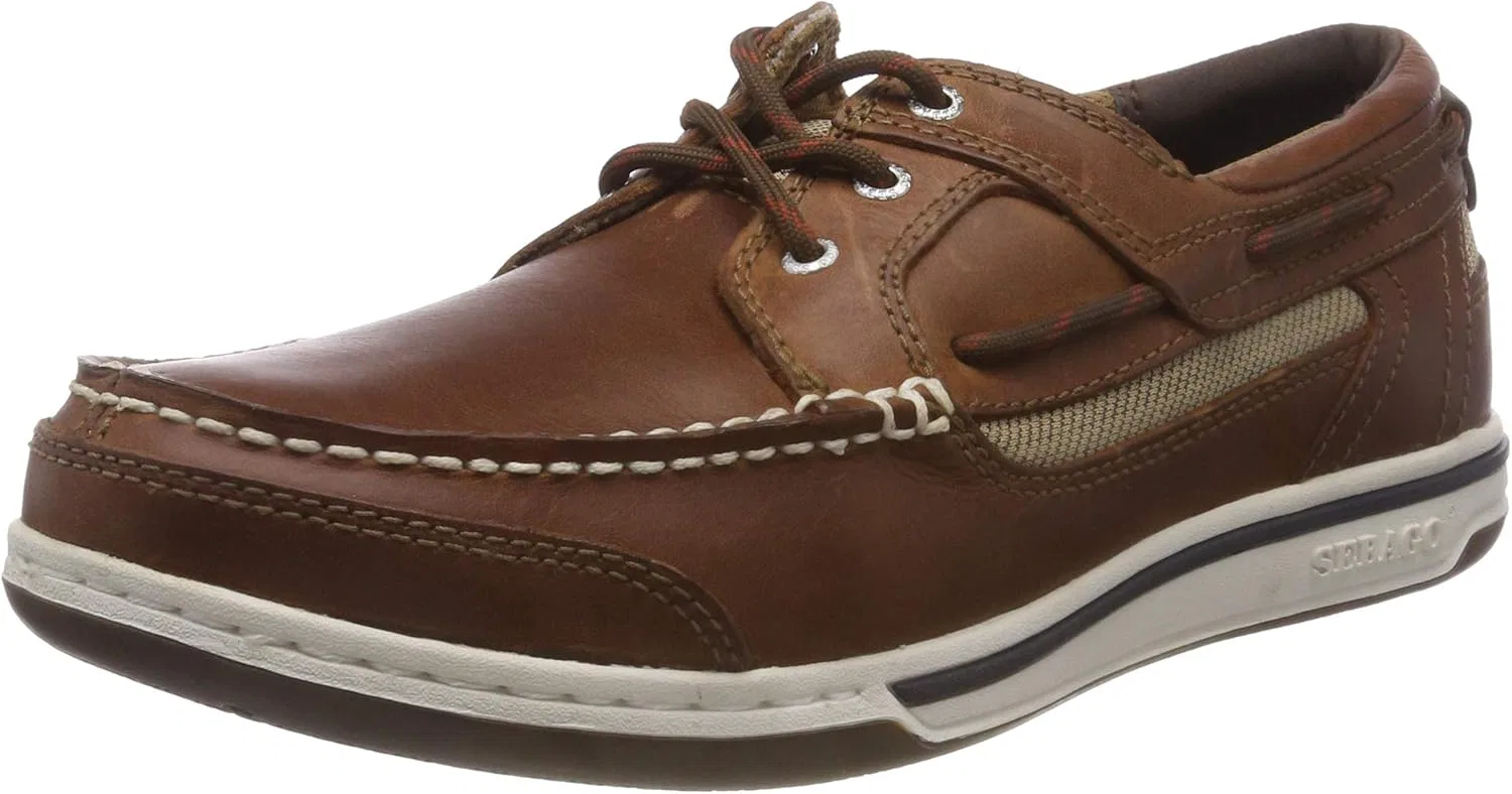 Мужские лодочные туфли Sebago Docksides Portland Crazy H, Brown Cognac 907