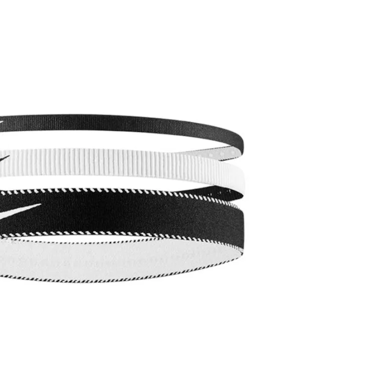 Повязка для волос Nike Polyester Black White — фото 3