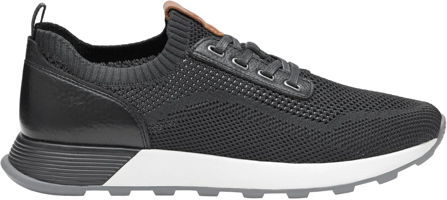 Мужские кроссовки Johnston & Murphy Kinnon Knit Jogger, черный — фото 2