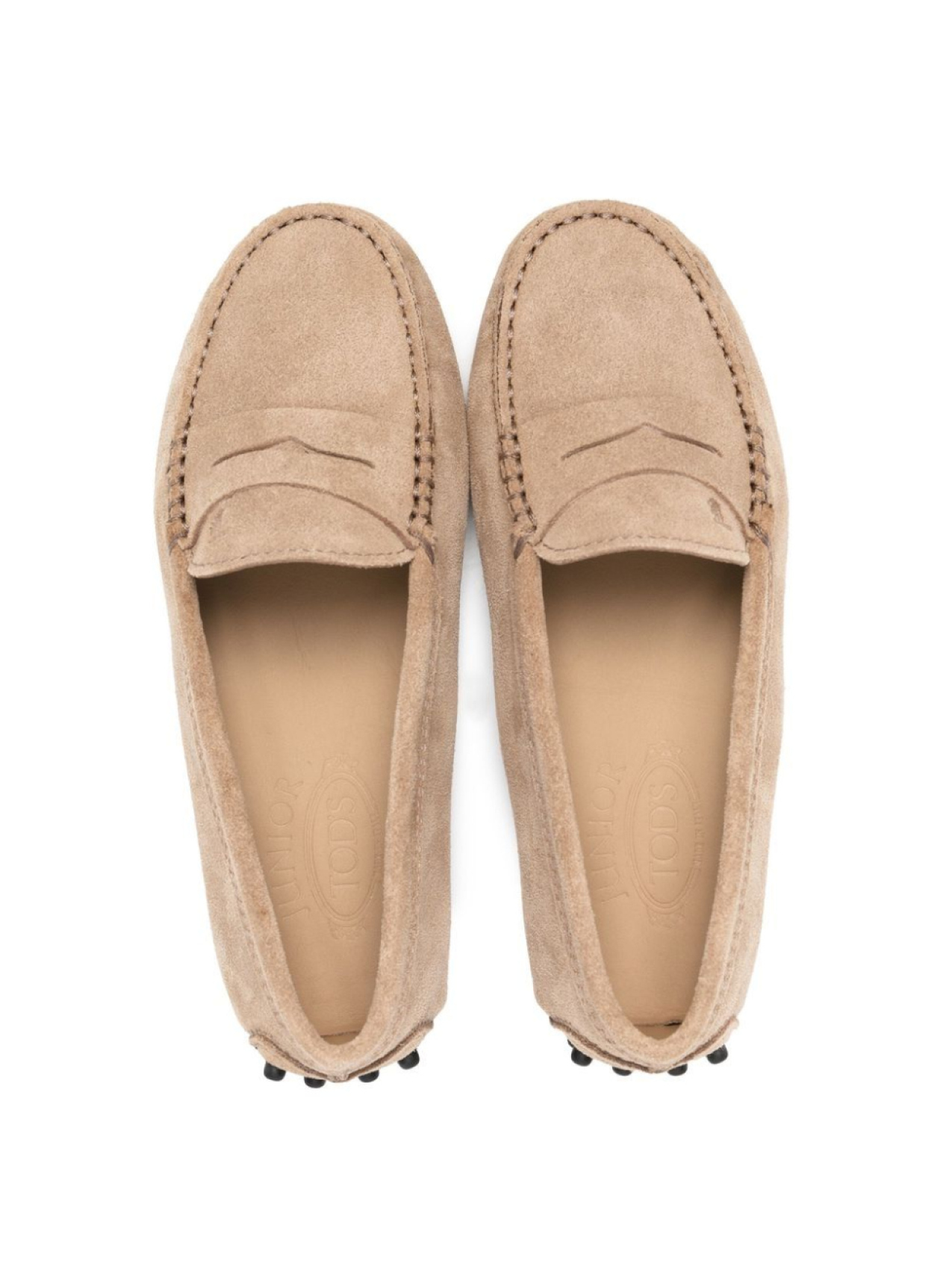Tod's Kids мокасины Gommino, нейтральный цвет — фото 3