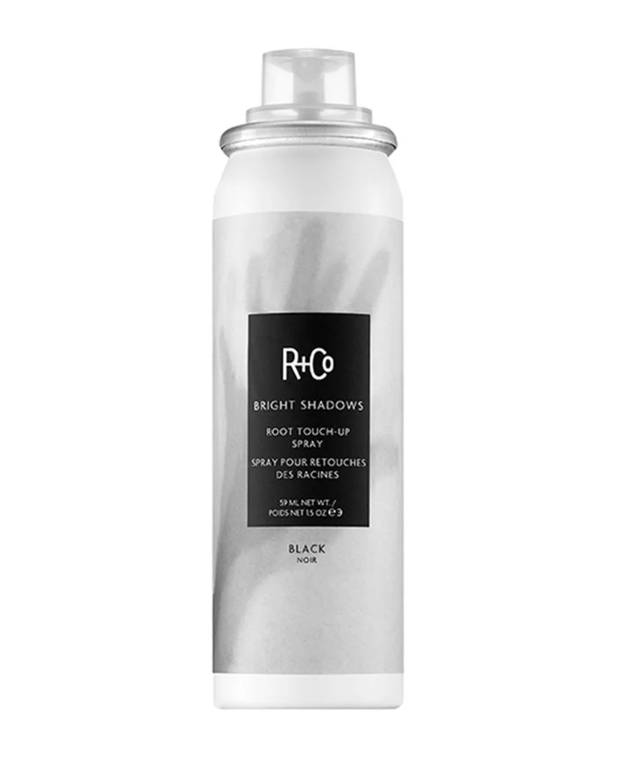 R+Co Спрей для подкрашивания корней волос Bright Shadows Root Black Touch Up Spray, 1,5 унции