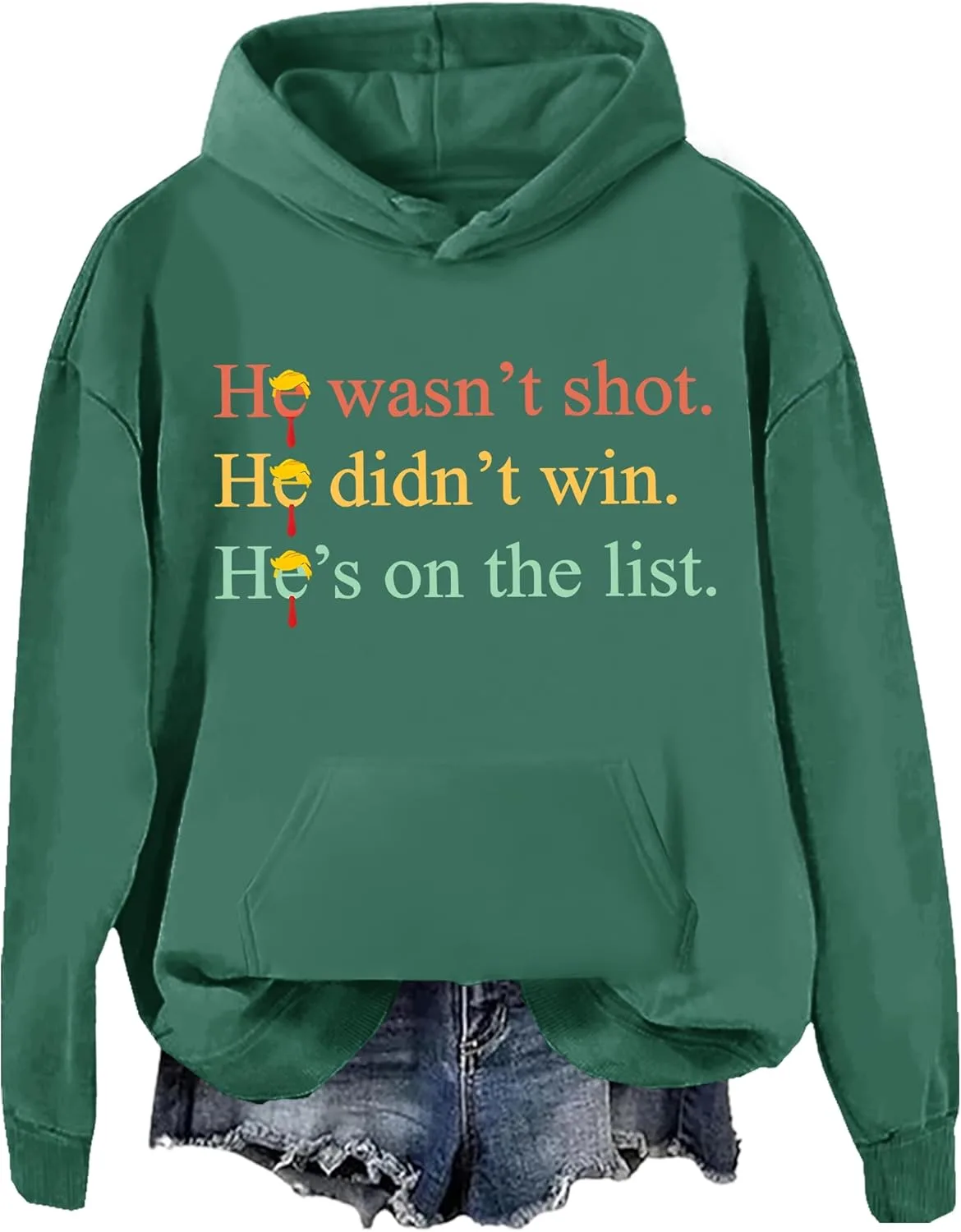 

Толстовка He Wasn't Shot He Didn't Win He's On The List NACJOM