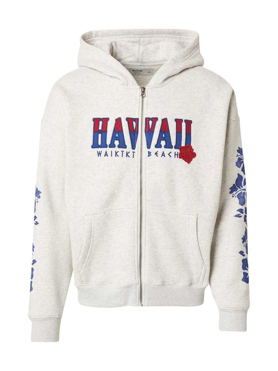 

Толстовка с капюшоном на молнии HOLLISTER, серый