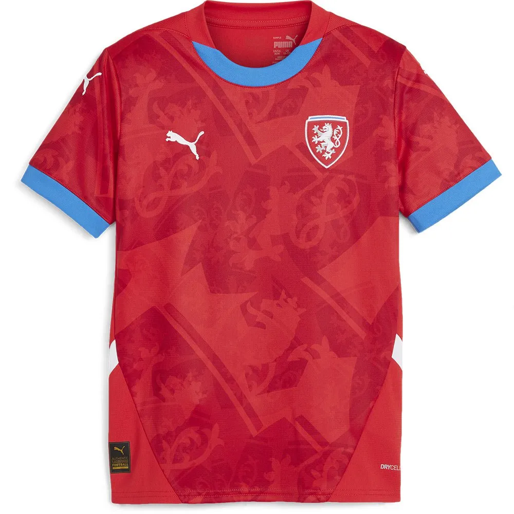 

Футболка с коротким рукавом Puma Czech Republic 23/24 home junior, красный