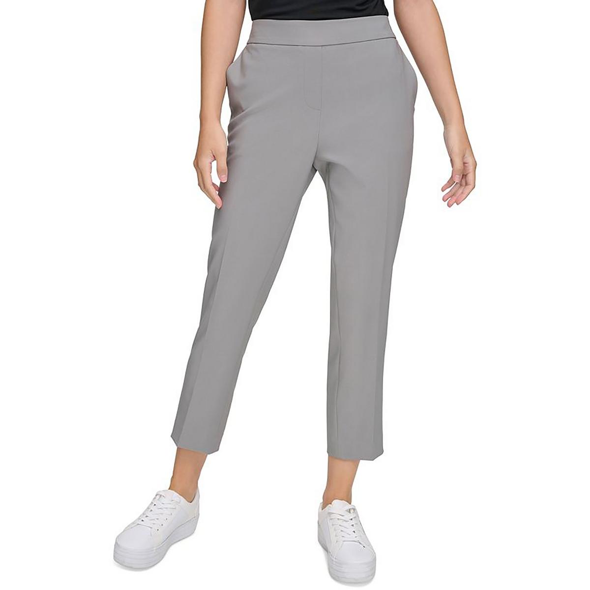 

Женские облегающие укороченные брюки Calvin Klein, цвет tin