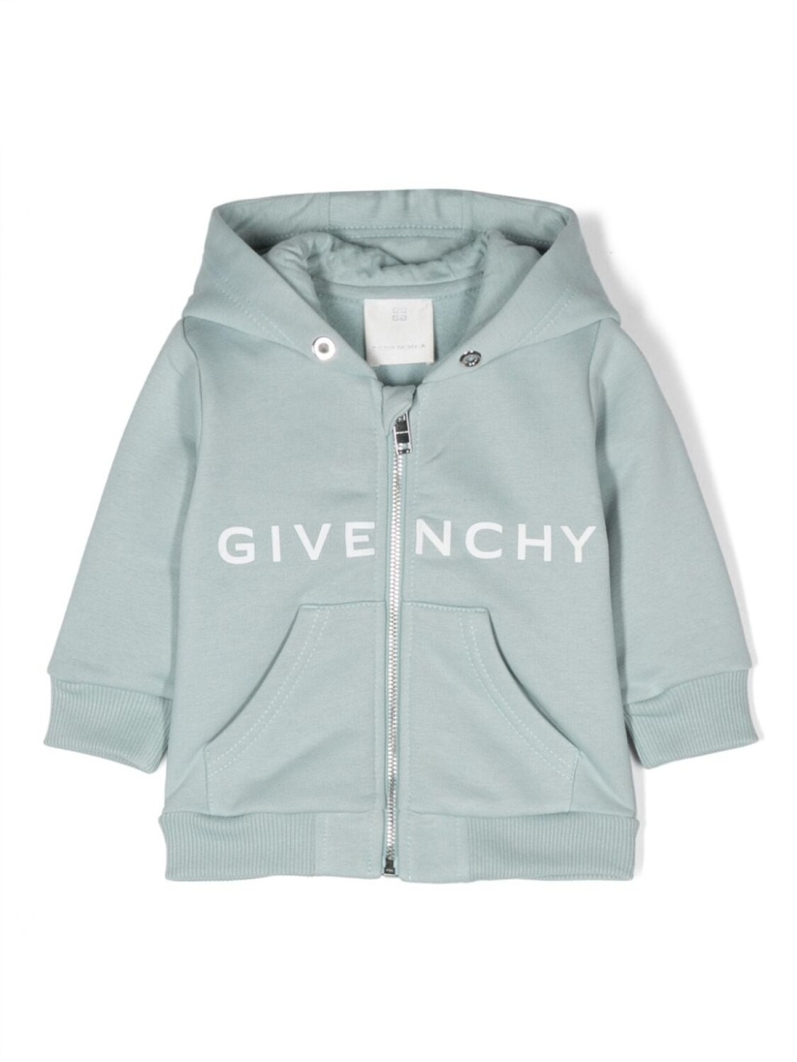 

Givenchy Kids кардиган на молнии с логотипом, синий