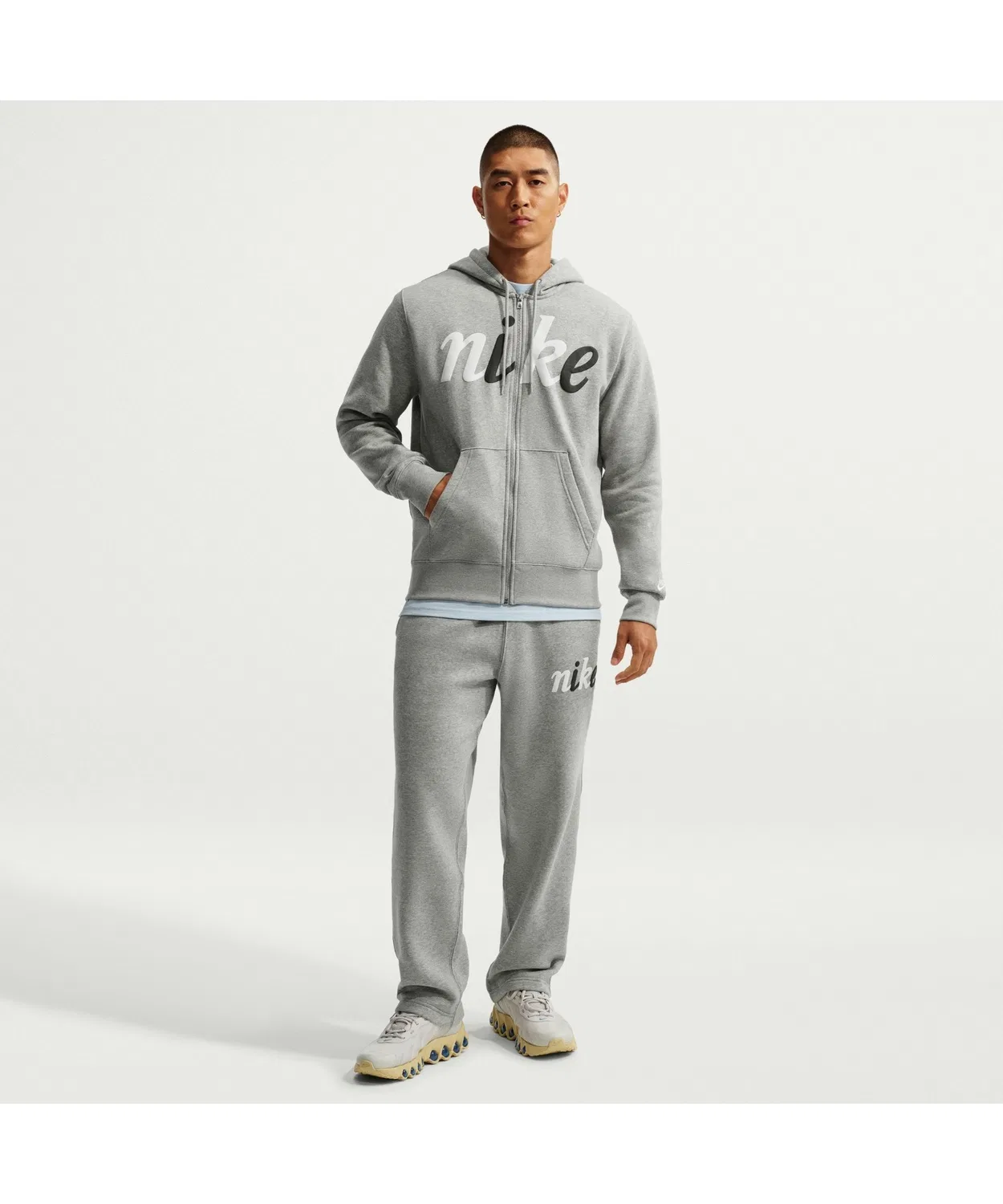 Штаны Nike M Club BB OH Pant серые — фото 3