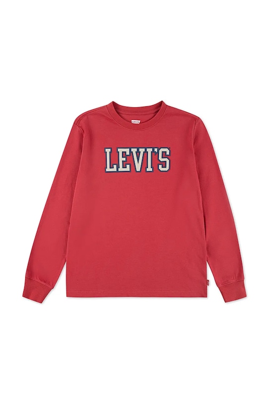 

Детская хлопковая футболка с длинным рукавом 1873 Prep LS Tee Levi'S, красный