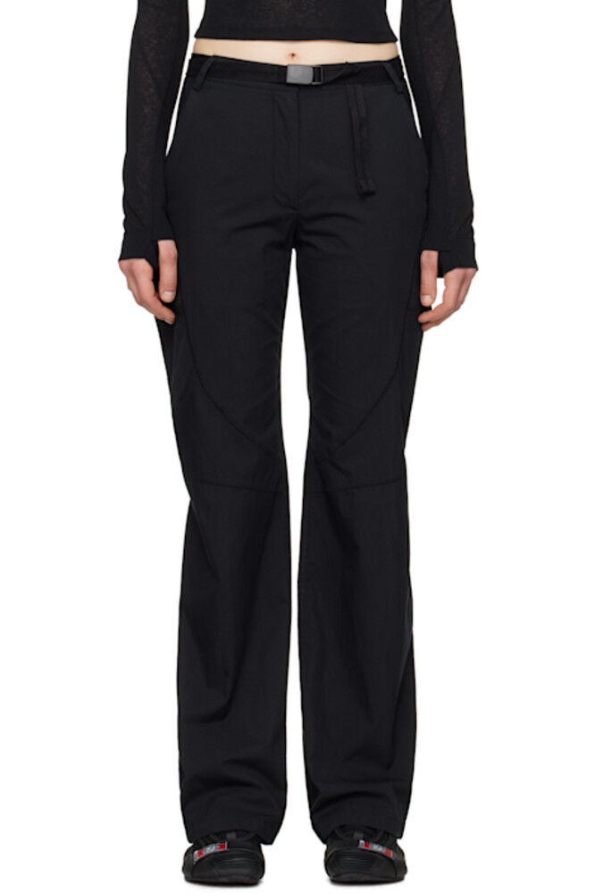 

Черные брюки с низкой посадкой и поясом HYEIN SEO