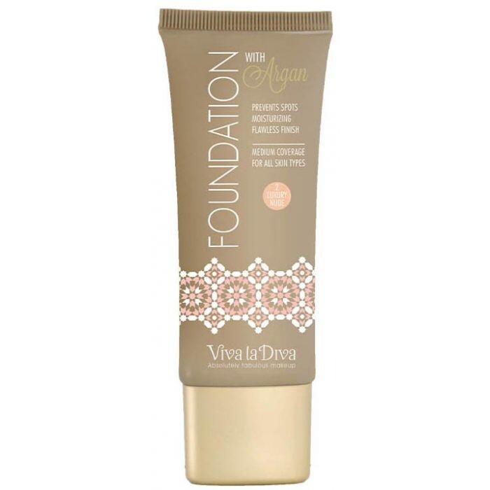 

Тональная основа Foundation Base de Maquillaje Con Argán Viva La Diva, 02 Luxury Nude