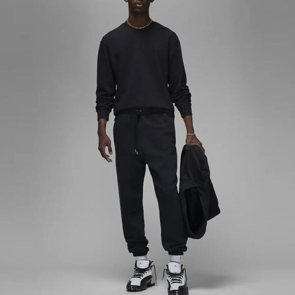 Футболка Air Jordan Wordmark Long Tee 'Black', черный — фото 3