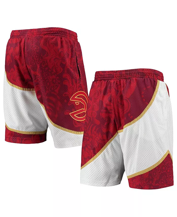 

Мужские шорты Atlanta Hawks Hardwood Classics Lunar New Year Swingman красные Mitchell & Ness