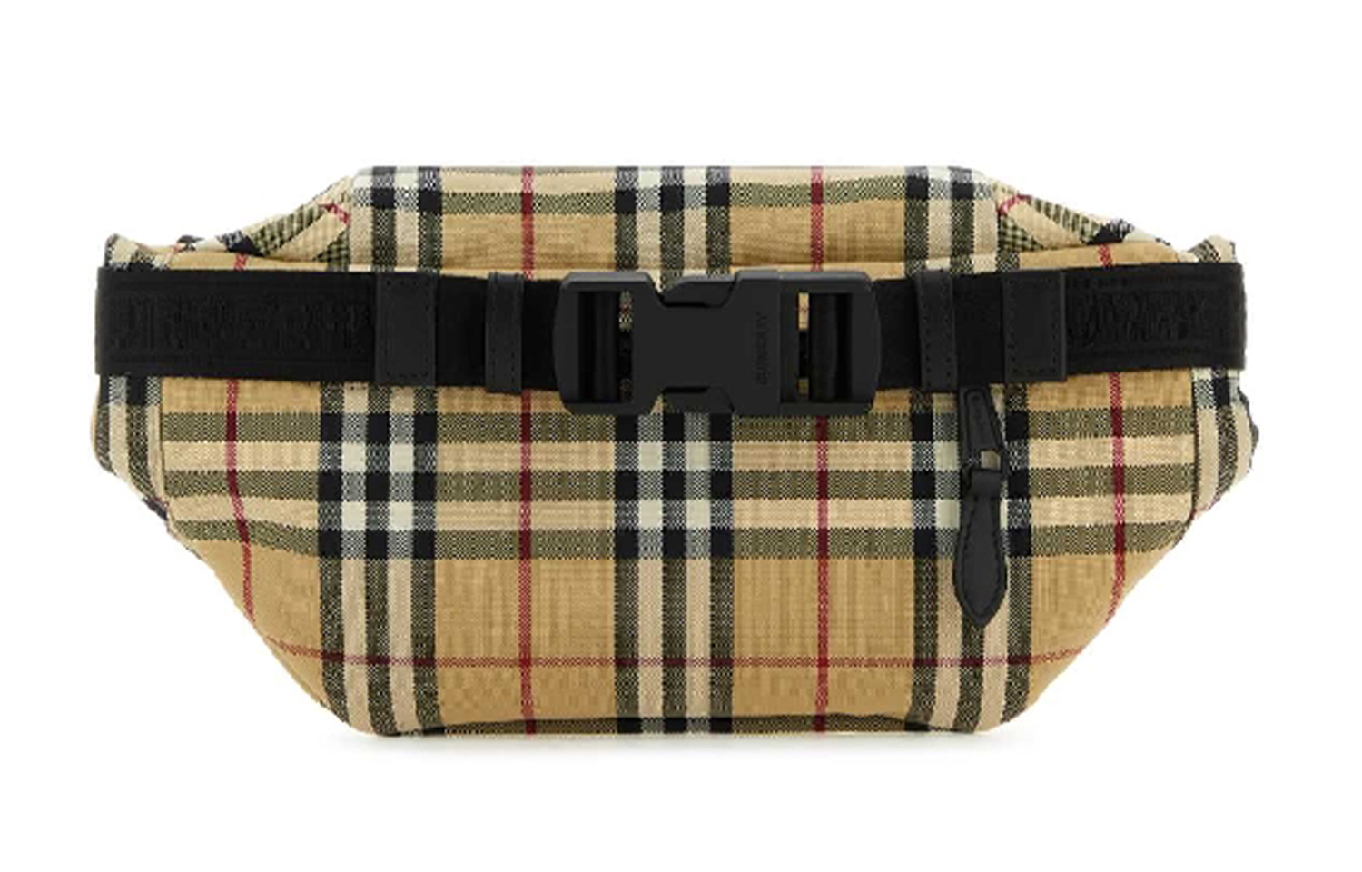 Burberry Нейлоновая поясная сумка мужская светло-коричневая — фото 3