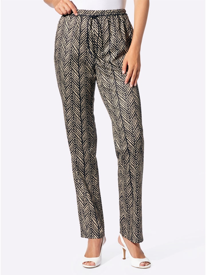 

WITT WEIDEN Трикотажные брюки черного цвета с зубчатым краем