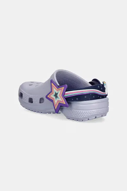 Шлепанцы детские с подсветкой Imagination Lights BKSTRP CLOG T Crocs, фиолетовый — фото 3