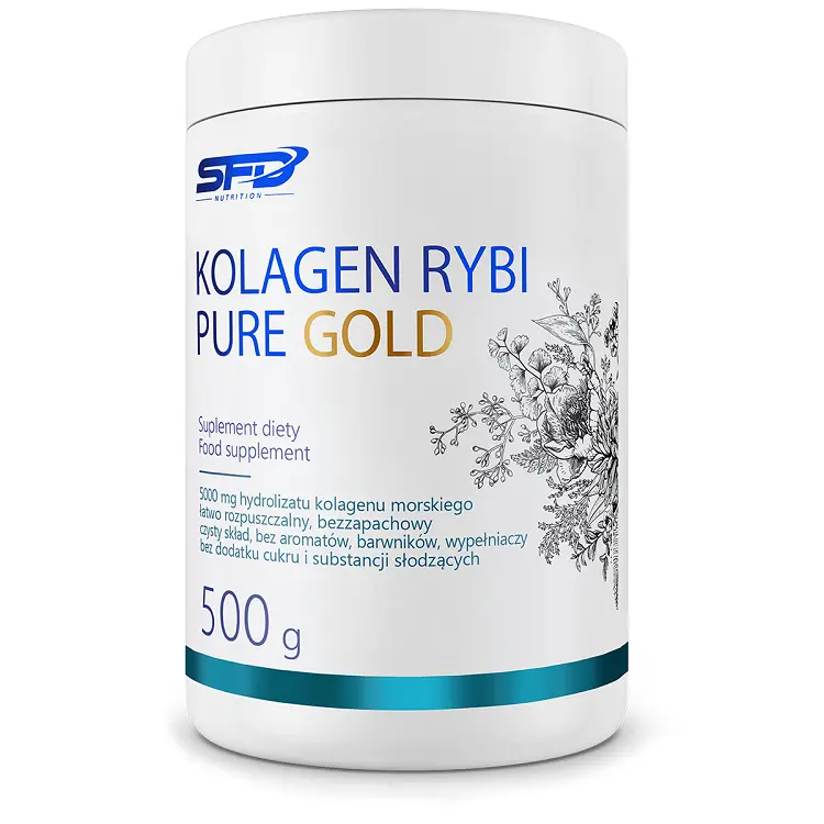 

Рыбный коллагеновый порошок Sfd Kolagen Pure Gold Rybi, 500 гр