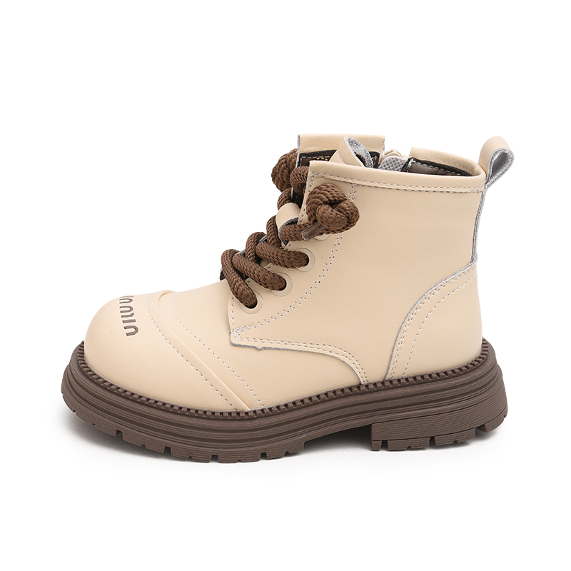 

Детские кожаные ботинки для детей Budding, бежевый