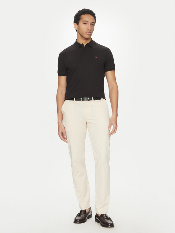 Рубашка поло стандартный крой Essential MW0MW35585 Tommy Hilfiger, черный — фото 2