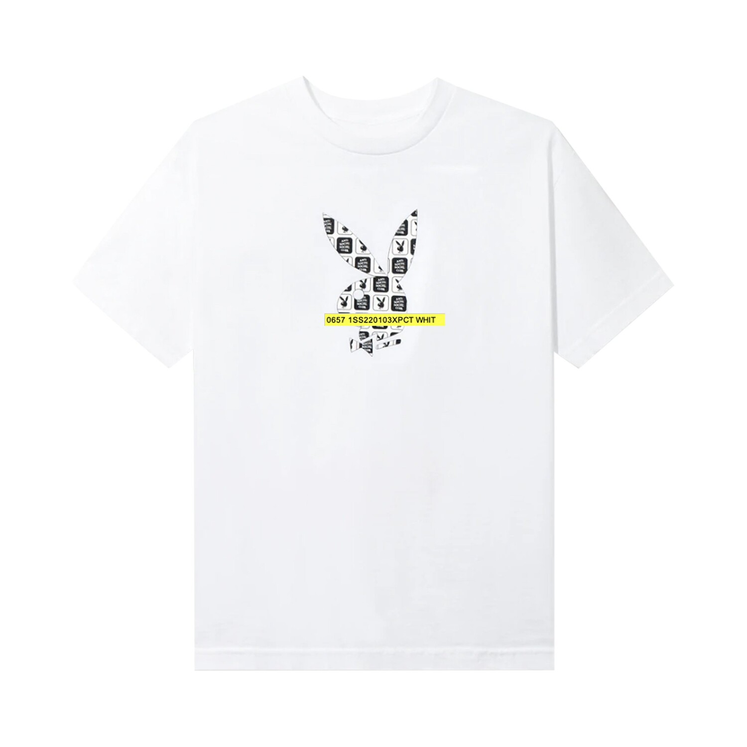 

Футболка в клетку Anti Social Social Club x Playboy, цвет Белый