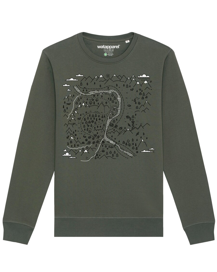 

Свитер Watapparel Sweatshirt Landschaft, хаки