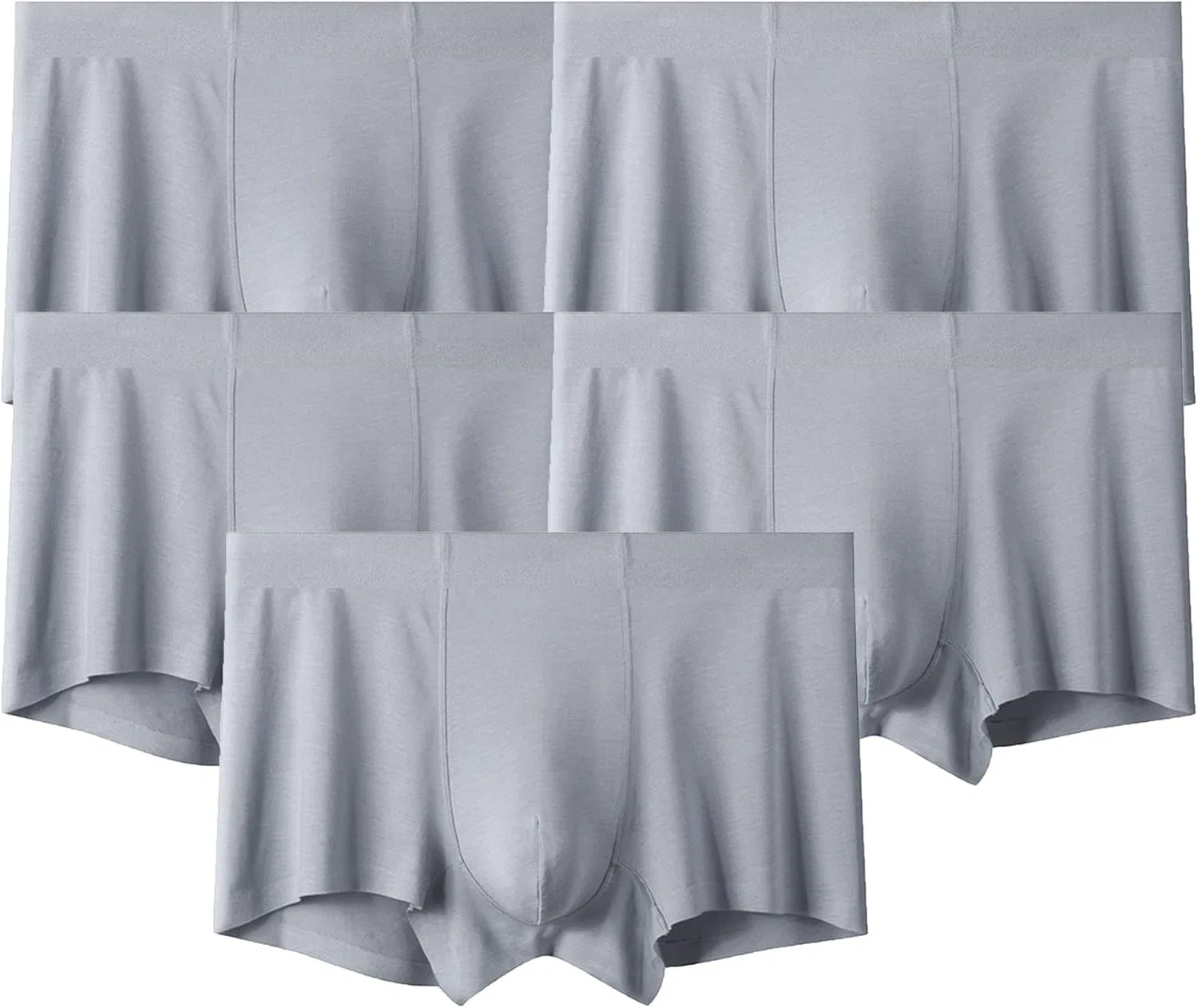 Боксеры дышащие Quick-Drying, серые, 5 шт