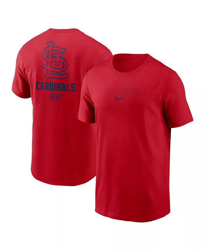 

Мужская футболка St. Louis Cardinals с большим логотипом на спине, красная Nike