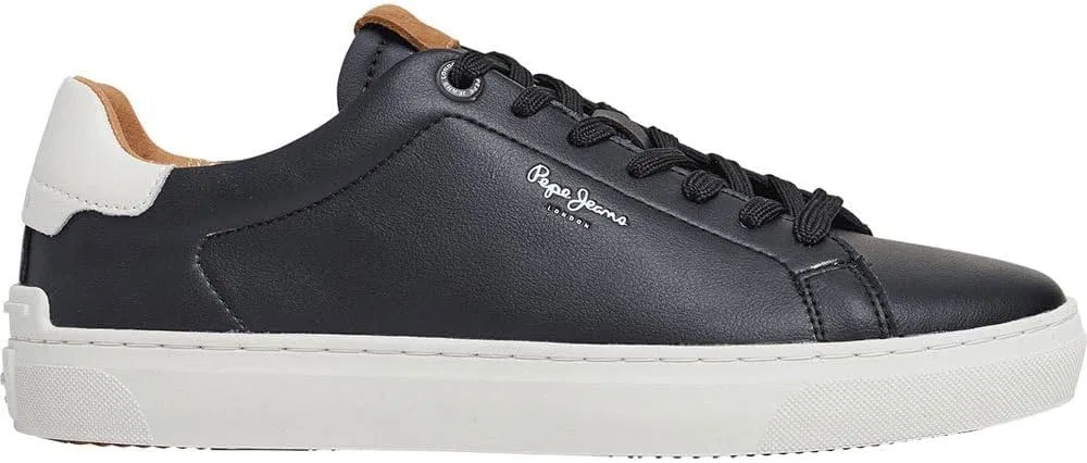 Кроссовки Pepe Jeans Camden Club Lederturnschuhe schwarz, Black Pms00020 999