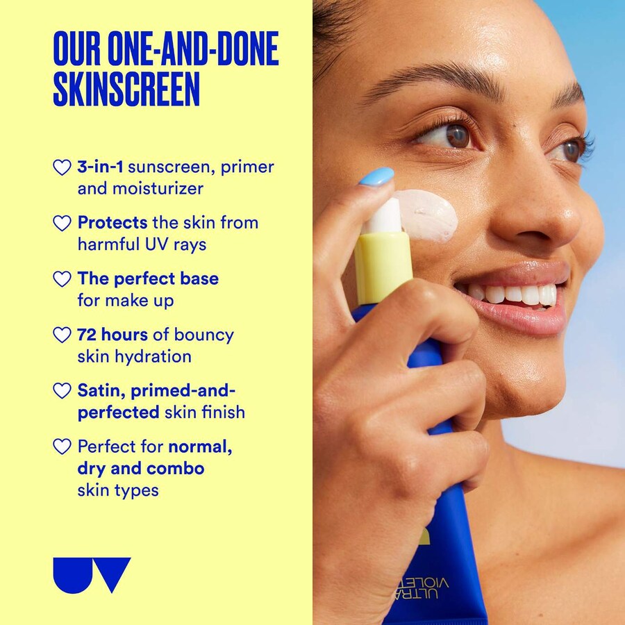 Увлажняющий солнцезащитный крем и праймер для лица Supreme Screen SPF 50 Ultra Violette, 1.76 oz /50 mL — фото 2