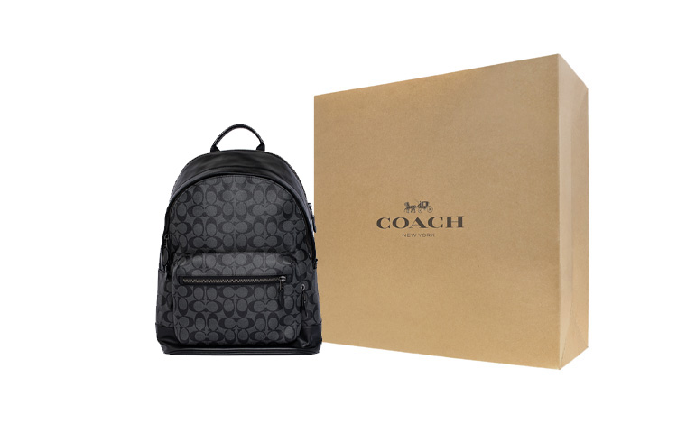 

COACH Вест рюкзак из фирменного полотна черный