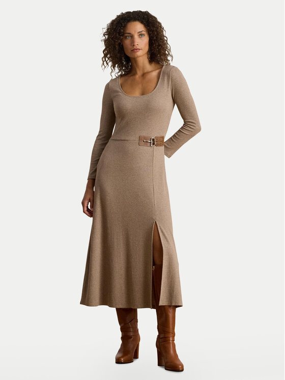 

Вязаное платье slim fit 200980038001 Lauren Ralph Lauren, бежевый