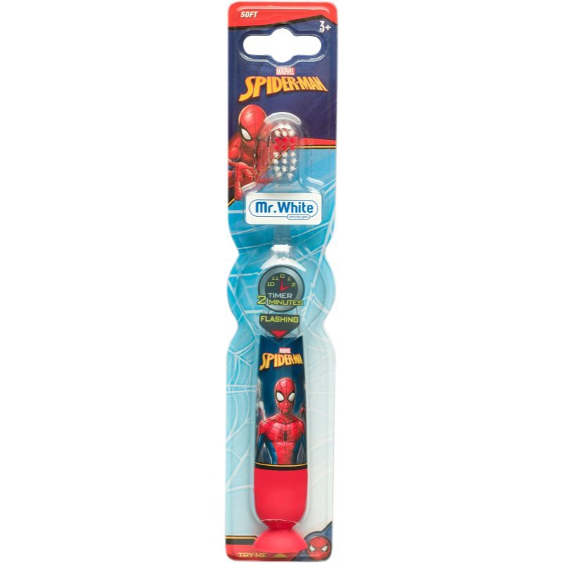 

Мягкая зубная щетка Marvel Spiderman Flashing Toothbrush для детей от 3 лет, 1 шт.
