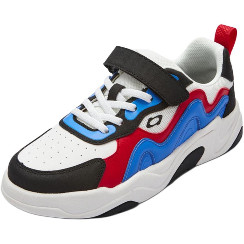 

Нескользящие износостойкие низкие детские туфли для скейтбординга BALABALA, синий/белый