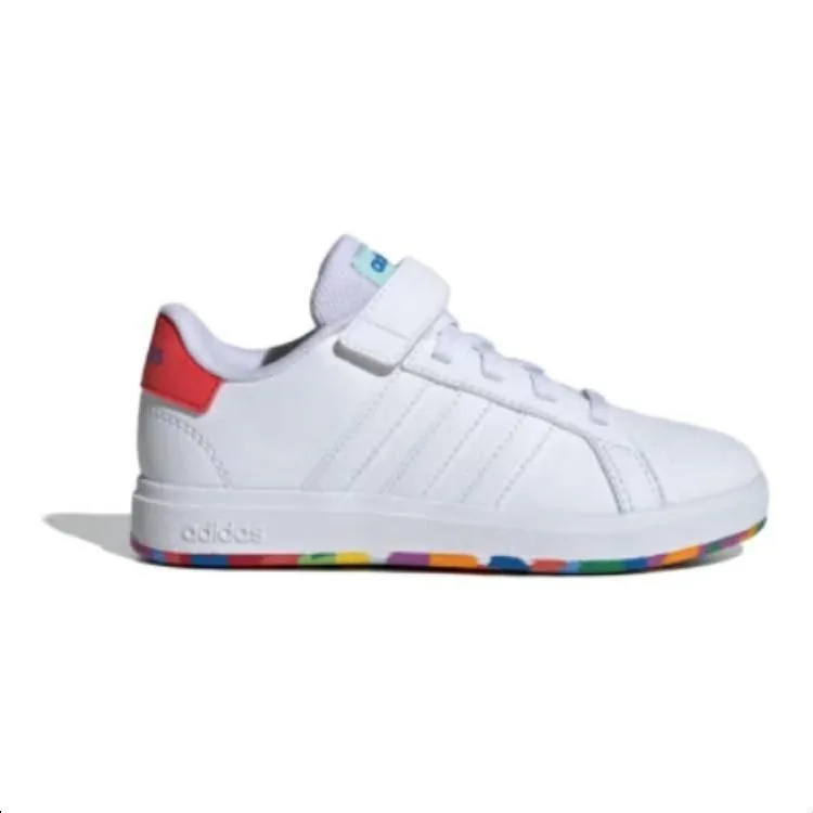 Adidas Neo Кроссовки для скейтбординга GRAND COURT 2.0 Comfortable Low top детские бело-красные — фото 3