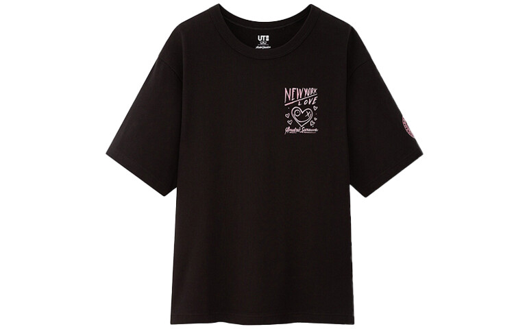 

Футболка унисекс черная Uniqlo, черный