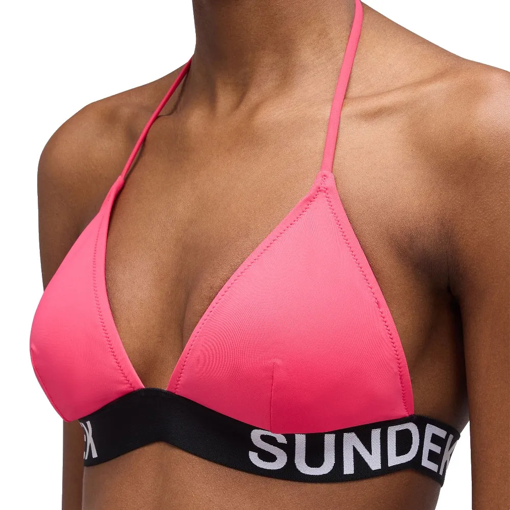 

Треугольный купальник Sundek Aida с эластичным верхом, розовый