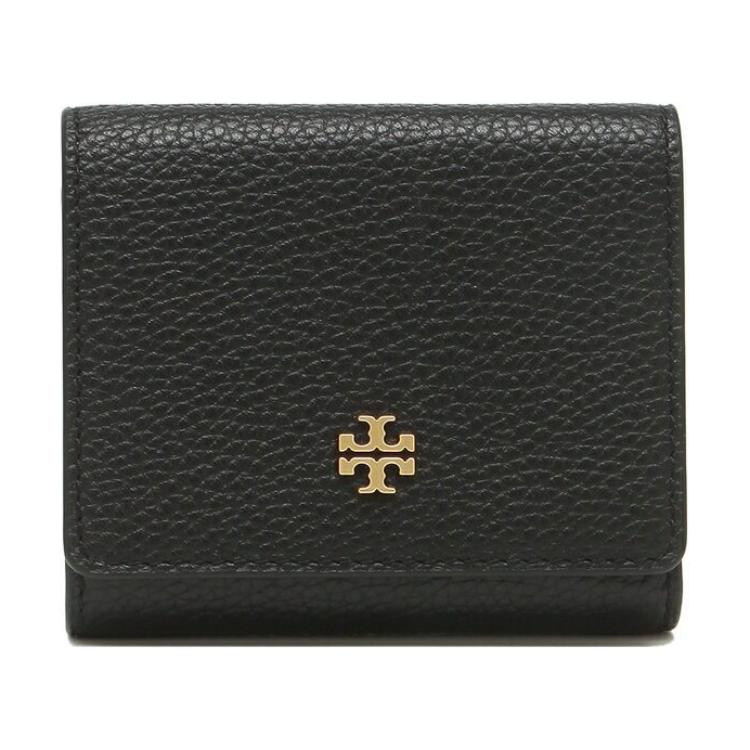 

TORY BURCH Миниатюрный кожаный кошелек для женщин черный