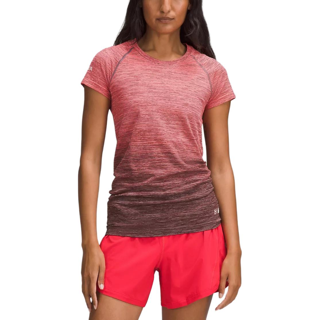 

Свифтли Тек реглан футболка женская Lululemon, красный