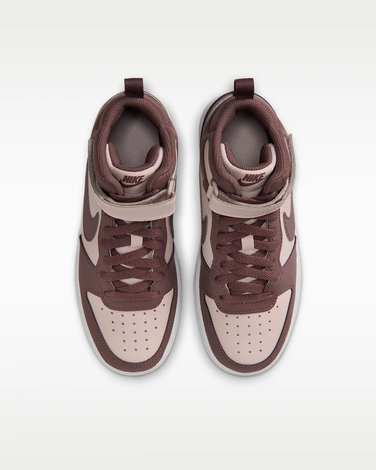 Кроссовки Nike Court Borough Mid 2 для детей, Silt Red/White/Tattoo — фото 4