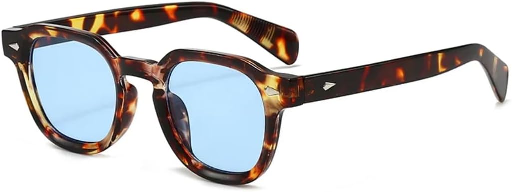 

Солнцезащитные очки с защитой UV400 | Яркие заклепки, леопардовый синий цвет | для женщин и мужчин, для занятий спортом на открытом воздухе и вождения DSVIGF, Leopard Blue