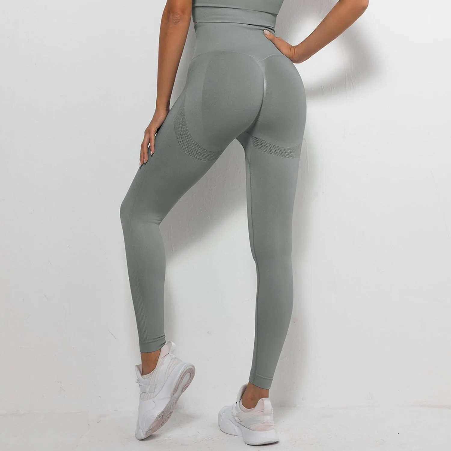 Леггинсы для фитнеса High-Performance Yoga Pants, Light Green — фото 3
