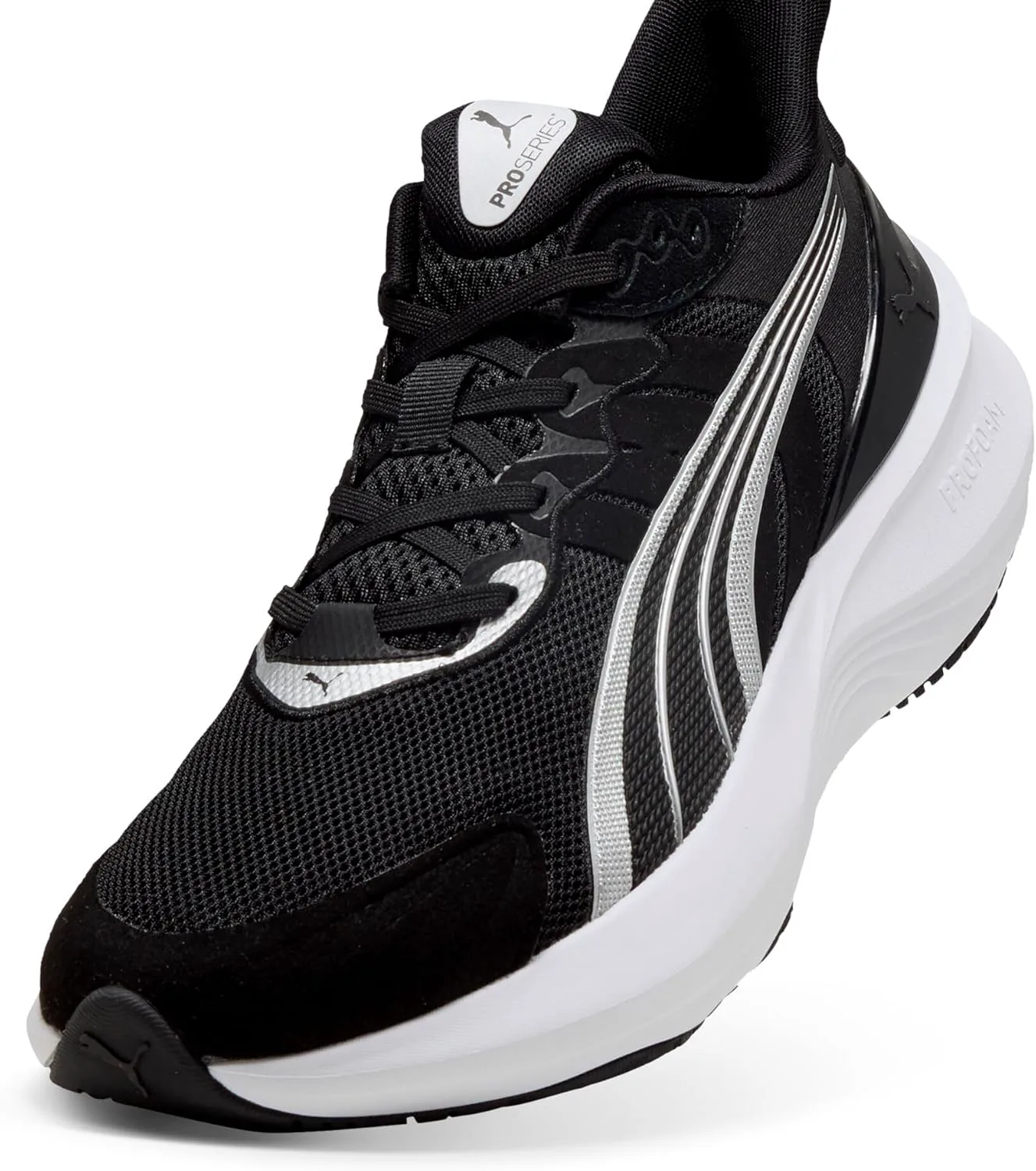 Мужские беговые кроссовки Puma Pulse Pro, черный/белый/серебристый — фото 4
