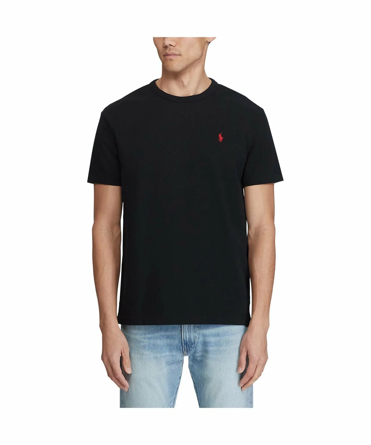 Классическая трикотажная футболка Polo Ralph Lauren, 001 Black — фото 4