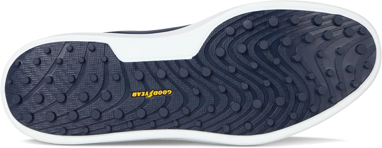 Мужские гольф-кроссовки Skechers Drive 6 с арочной поддержкой, из кожи, свободная посадка, без шипов, темно-синий — фото 4