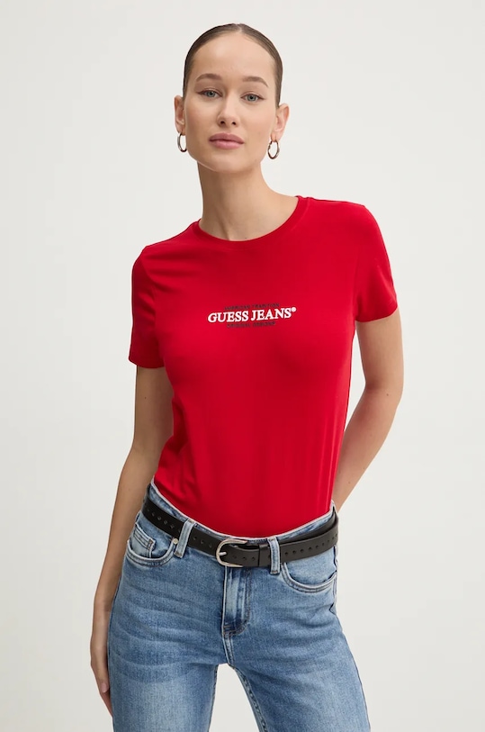 

Футболка Guess Jeans, красный