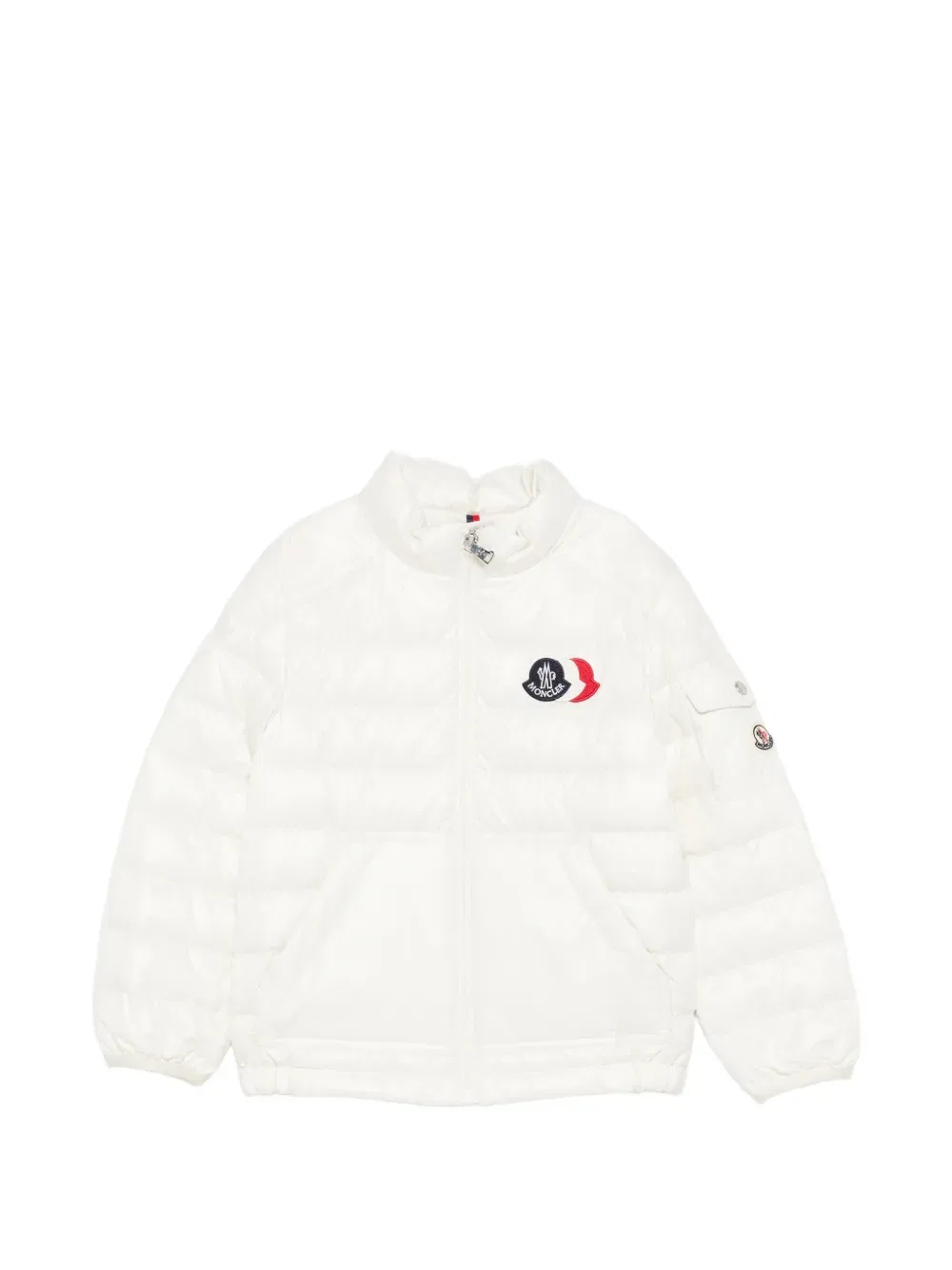 Куртка с аппликацией логотипа Bengi Moncler Enfant, белый