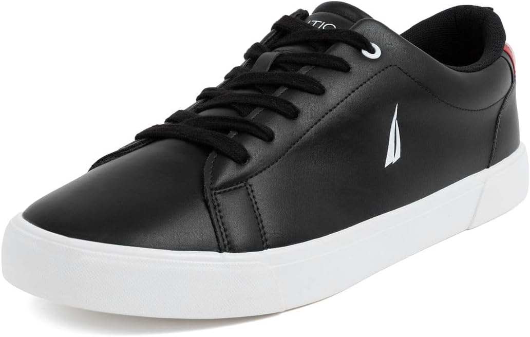 

Мужская повседневная обувь Nautica, классические низкие лоферы на шнуровке, модные кроссовки - в стандартных и широких размерах, белый/черный