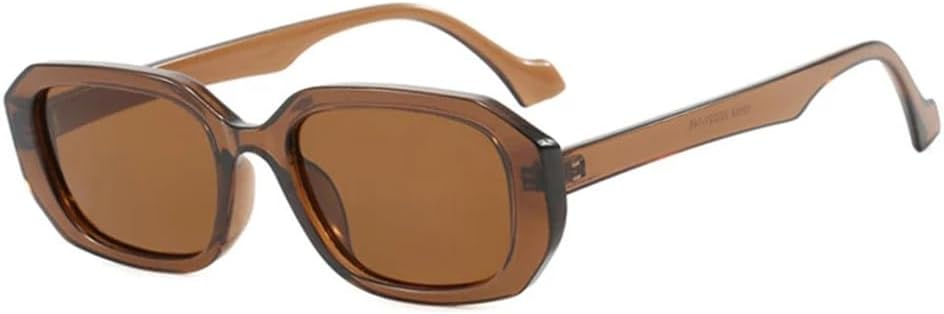 

Солнцезащитные очки в маленькой оправе для женщин, прозрачные, с градиентным затемнением, с защитой от УФ-излучения UV400, для мужчин, для занятий спортом на открытом воздухе, бега и езды generic, Brown Tea