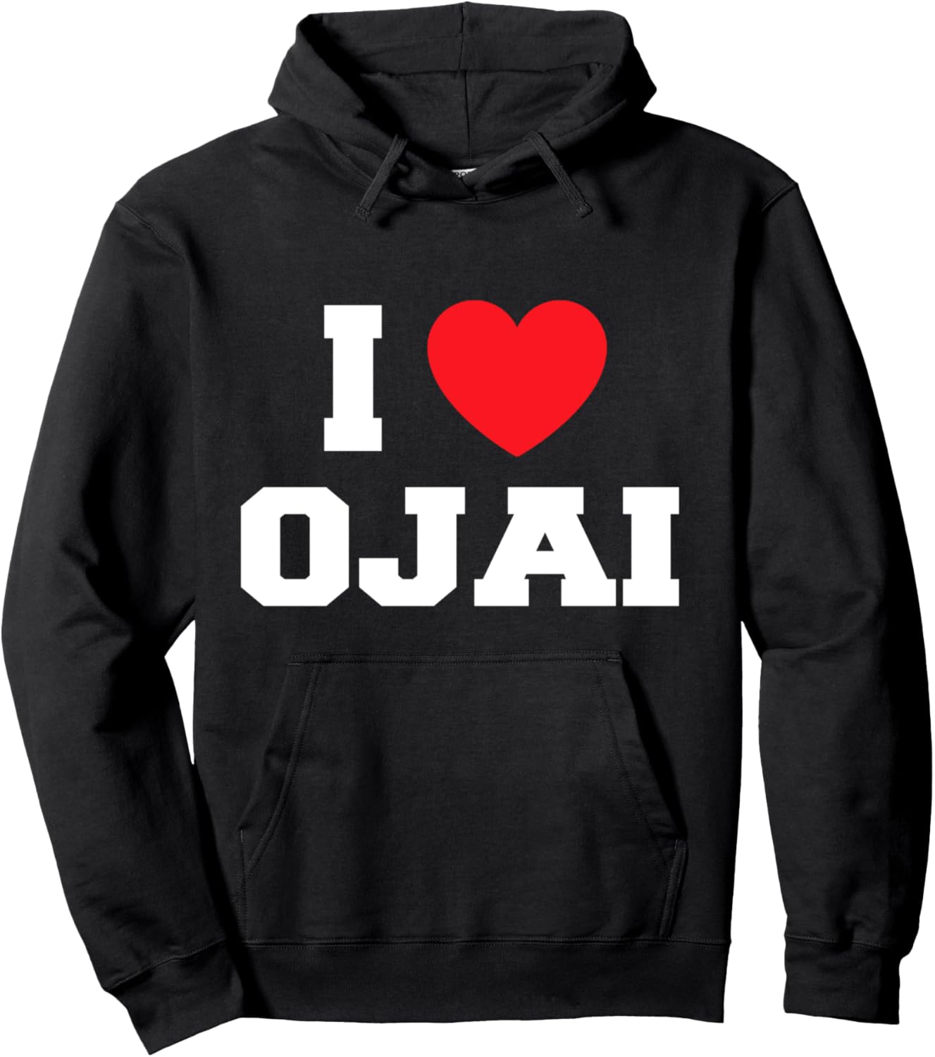 

Худи I Love Ojai, черная My Heart